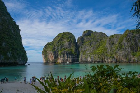 Maya bay with turqoise water in Phi phi islands Thailand
