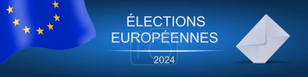 Photo for European Elections 2024 with French text - Royalty Free Image
