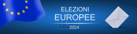 European Elections 2024 with Italian text