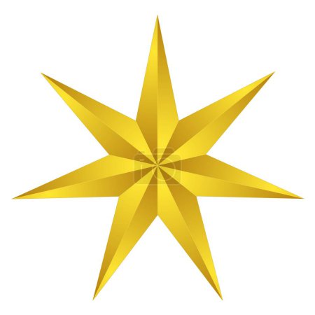 Ilustración de Estrella sobre un fondo blanco - Imagen libre de derechos