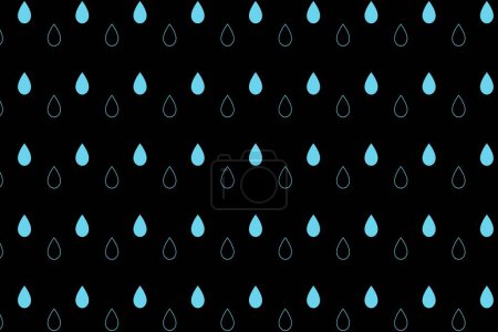 Photo for Vector rain drops background. Seamless pattern can be used for wallpaper, pattern fills, web page background, surface textures. - Royalty Free Image