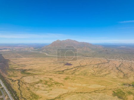 Photo for Newman Peak aerial view from Picacho Peak State Park in Pinal County in Arizona AZ, USA. - Royalty Free Image