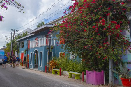 Téléchargez les photos : Heritage Village by Gray Cliff on Hill Street in historic Nassau, New Providence Island, Bahamas. - en image libre de droit
