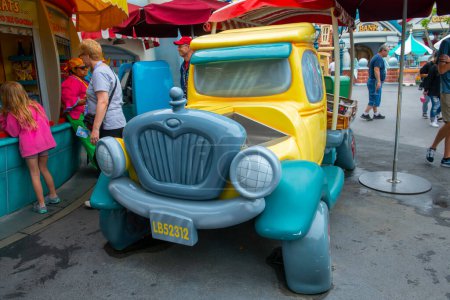 Photo for Cartoon Car at Toontown in Disneyland Park in Anaheim, California CA, USA. - Royalty Free Image