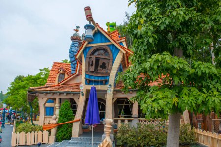 Photo for Goofy's house at Toontown in Disneyland Park in Anaheim, California CA, USA. - Royalty Free Image