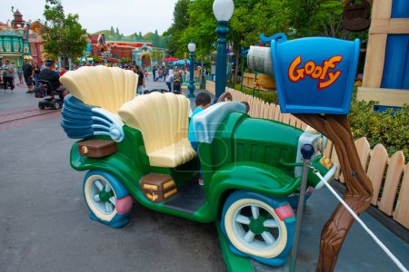 Photo for Cartoon Car at Toontown in Disneyland Park in Anaheim, California CA, USA. - Royalty Free Image