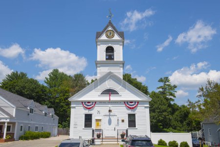 Foto de North Hampton Town Hall en 233 Atlantic Avenue en el centro histórico de North Hampton, New Hampshire NH, EE.UU.. - Imagen libre de derechos