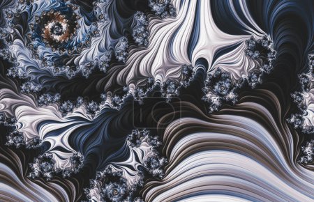 Téléchargez les photos : Impressionniste moderne abstrait texture de fond fractale - en image libre de droit