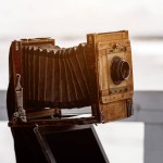 Antique old photo Camera, retro technology