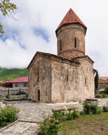 The Church of Kish, also known as the Church of Saint Elisha or Holy Mother of God Church, located in the village of Kish, Shaki, Azerbaijan. A prominent example of medieval architecture in the region