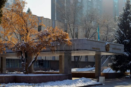 Photo for Almaty City Kazakhstan. 30 December 2021. Art museum in Almaty - Royalty Free Image