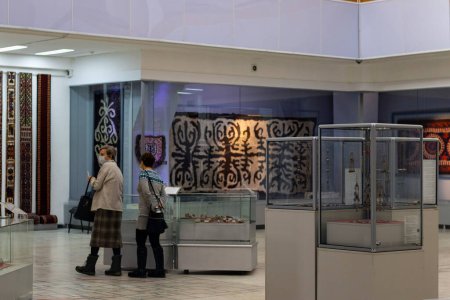 Photo for Almaty City Kazakhstan. 30 December 2021. Art museum in Almaty - Royalty Free Image