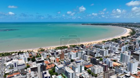 Photo for Manaira Beach  at Joao Pessoa in Paraiba Brazil. Brazil Northeast. Nature scenery. Waterfront landscape. Joao Pessoa Brazil. Joao Pessoa Paraiba. - Royalty Free Image