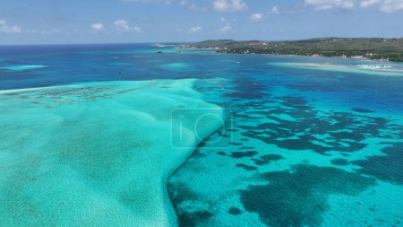 Caribbean Skyline At San Andres Providencia Y Santa Catalina Colombia. Beach Landscape. Caribbean Paradise. San Andres At Providencia Y Santa Catalina Colombia. Seascape Outdoor. Nature Tourism.
