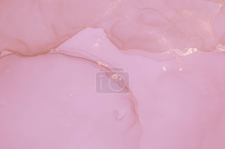 Photo for Spring Ink Pastel. Acrylic Wallpaper. Art Flow Pattern. Marble Splash. Gentle Fluid Print. Alcohol Ink Wash Pastel. Pink Background. Grunge Abstract Design. Watercolor Ink Wash. - Royalty Free Image