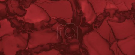 Photo for Liquid Blood Background. Rose Fluid Wallpaper. Halloween Splatter Black. Watercolor Bloody Design. Blood Background. Grunge Ink Wallpaper. Horror Splatter Black. Watercolour Blood Background. - Royalty Free Image