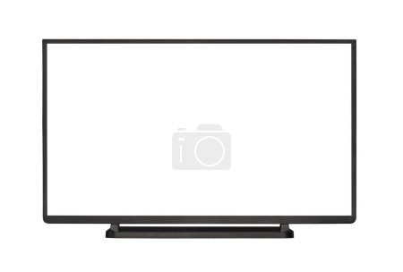 Photo for Modern blank flat screen TV set. Isolated on white background. - Royalty Free Image