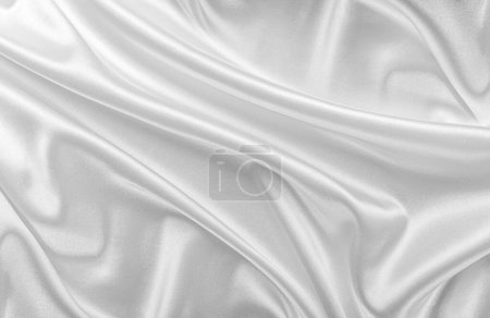 Téléchargez les photos : Fond en soie blanche. Design de fond luxueux - en image libre de droit