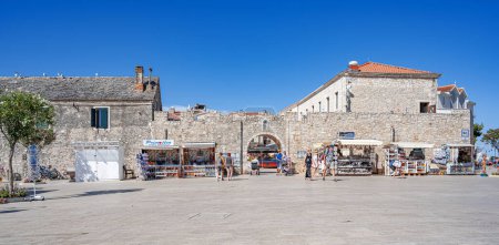 Photo for Primosten, Croatia - July 27, 2023: Town of Primosten gate and architecture view, Dalmatia region of Croatia - Royalty Free Image