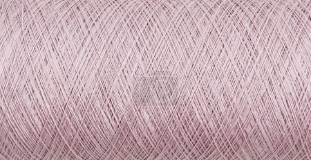 Foto de Yarn rope and fabric white background isolated style. - Imagen libre de derechos