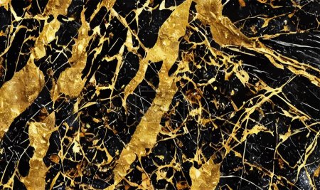 Illustration for Golden marble texture with many contrasting textures.Vector. - Royalty Free Image