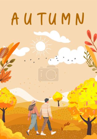 Téléchargez les photos : Illustration vectorielle de la saison d'automne. - en image libre de droit