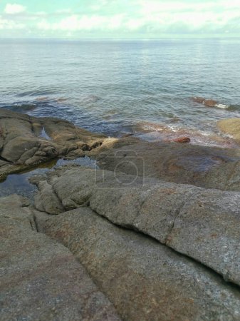 Photo for Lots of huge rocks found along the seaside - Royalty Free Image