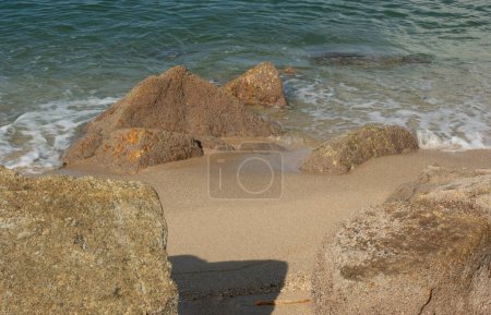 Photo for Infrared image of the rocks found along the beach - Royalty Free Image