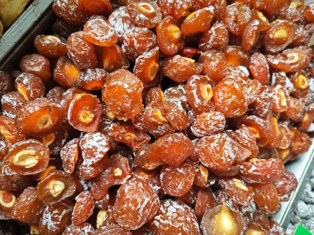 variety of dried sweet and sour fruits preservative pickle.