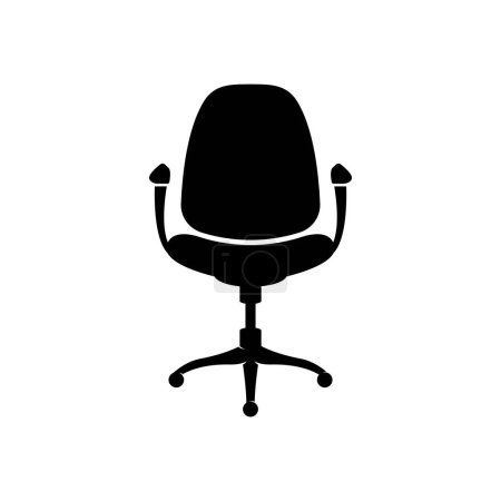 Téléchargez les illustrations : Ensemble de chaise de bureau logo simple icône vectorielle illustration design - en licence libre de droit