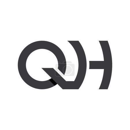 qh initial logo vector icon illustration design 