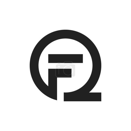 FQ letter logo icon vector illustration design 