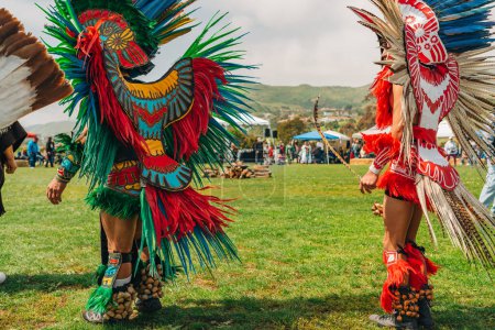 Photo for Malibu, California, USA - April 2, 2023. Chumash Day Pow Wow and Inter-tribal Gathering. The Malibu Bluffs Park is celebrating 23 years of hosting the Annual Chumash Day Powwow. - Royalty Free Image