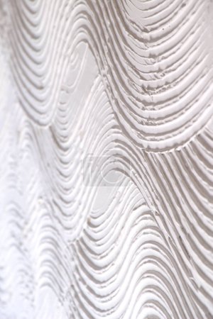 Photo for Striped pattern on a white wall. For your text - Royalty Free Image