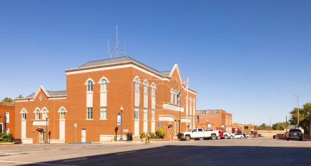 Téléchargez les photos : Guthrie, Oklahoma, USA - October 17, 2022: The Guthrie City Hall - en image libre de droit