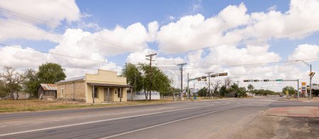Photo for Tilden, Texas, USA - October 14, 2022: Old abandoned business, now a landmark in the old business district on River Street - Royalty Free Image