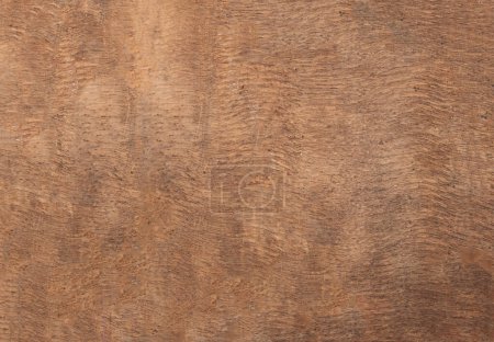 Foto de Dark Wood Texture with Scratches as a Background. Brown scratched wooden cutting board - Imagen libre de derechos
