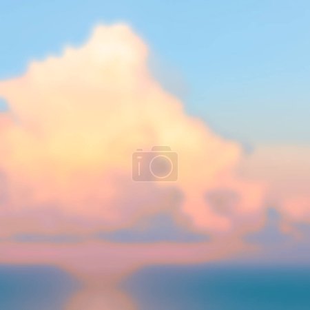 Téléchargez les photos : Résumé Défocalisé Sunrise sky background. Fond flou coloré abstrait - en image libre de droit
