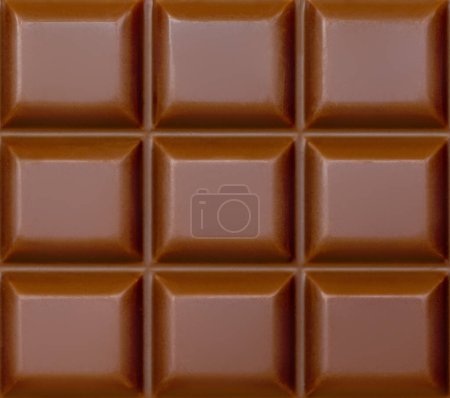 Photo for Milk chocolate bar textured background. Chocolate Pattern.   High resolution image close up - Royalty Free Image