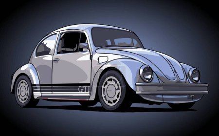 Illustration for Cute car side view. - Royalty Free Image