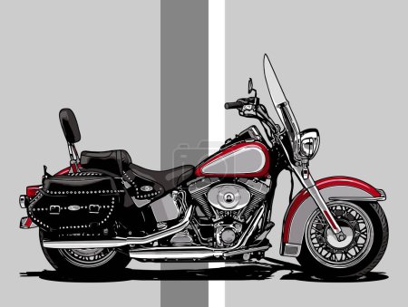 Ilustración de Plantilla de vector de moto para las necesidades de diseño gráfico - Imagen libre de derechos