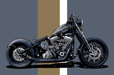Illustration for Motorbike vector template for graphic design needs - Royalty Free Image