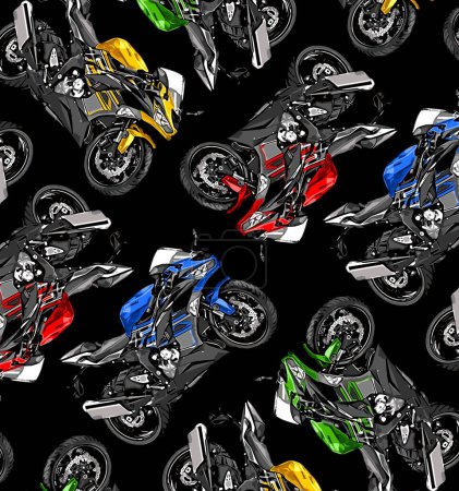 motorbike vector template for graphic design needs