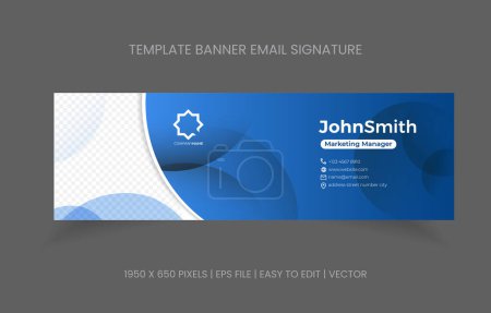 Vorlage Design E-Mail Signatur Medienförderung Unternehmen. Visitenkarte digital aus der Fußzeile E-Mail erhalten, einfach zu verwenden für Promotion und Werbung.