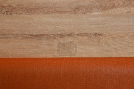Texture background of wooden and fabric, copy space  for multi purpose