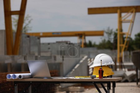 Photo for Construction business experience in concrete precast, crane operations, and sideline management. Expertise to ensure timely, quality project completion. - Royalty Free Image