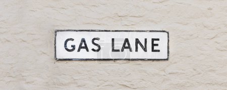 Straßenschild Gas Lane in England Vereinigtes Königreich