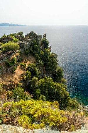 Photo for The beautiful village of Nonza on a summer afternoon, in Corse, France. - Royalty Free Image