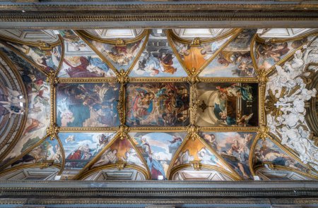 Photo for The beautiful interior from the Church of Santa Maria in Trivio in Rome, Italy. March-10-2022 - Royalty Free Image