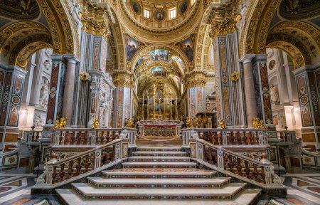 Photo for The marvelous interior of Montecassino Abbey, Lazio, Italy. March-20-2022 - Royalty Free Image